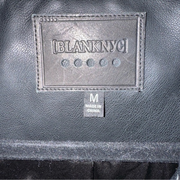 Blank NYC Black Vegan Leather Moto Jacket - Picture 2 of 5